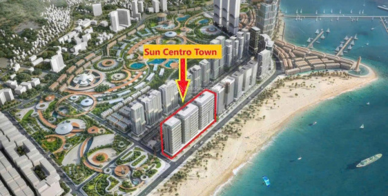 Duy nhất Căn hộ 2PN - DT 62m2 tại Sun Centro Town: Giá 3,144 tỷ (Full giá) rẻ hơn 700tr